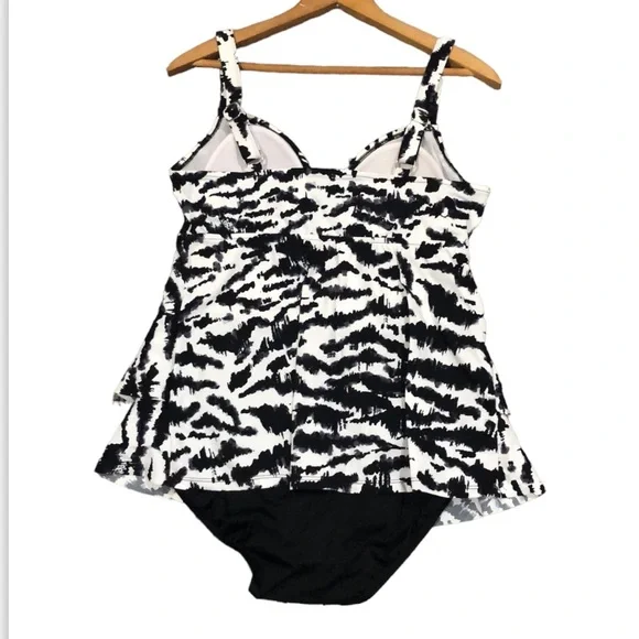 Women's Tummy Control Triple Tier Fauxkini